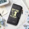 Retro Good Vibes Music Wallet Portable Stereo Purse Forever Fashion Long Card Holder 