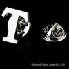 High-Quality Brass English Letter Brooches A-Z for Men & Women – Suit, Jacket, Shirt Badge.