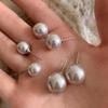 Sweet Girl Champagne Powder Pearl Stud Earrings Women'S Simple Premium Gentle Elegance Fashion Versatile Earrings