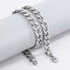 Simple Stainless Steel Grinding Chain Hiphop Necklace Street Hip Hop Titanium Steel Tide Jewelry Nk Chain