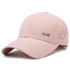 New Fashion Baseball Cap Iron Label Perforated Hard Top Leisure Outdoor Sports Shade Sunscreen Versatile Men's and Women's Cap