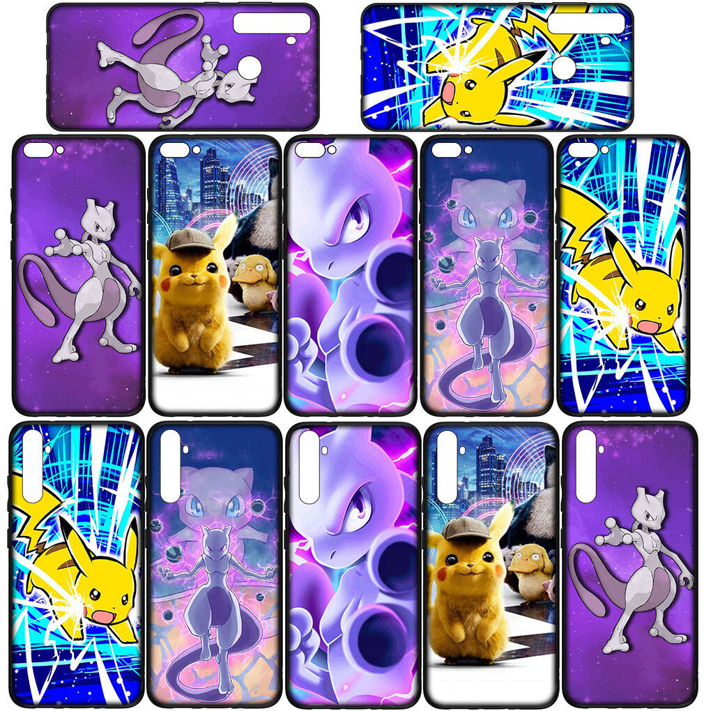 Phone Case for iPhone 17 16 15 Plus Xiaomi Poco F8 F7 X7 X6 M8 C85 C75 Redmi Note 14 12 11 13 Pro Max A4 14C 13C 15C Mew Pokemon Pikachu Mewtwo Cover