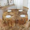 Vintage Historical World Map Circle Tablecloth - Retro Old Paper Nostalgic Washable Party Dining Cover