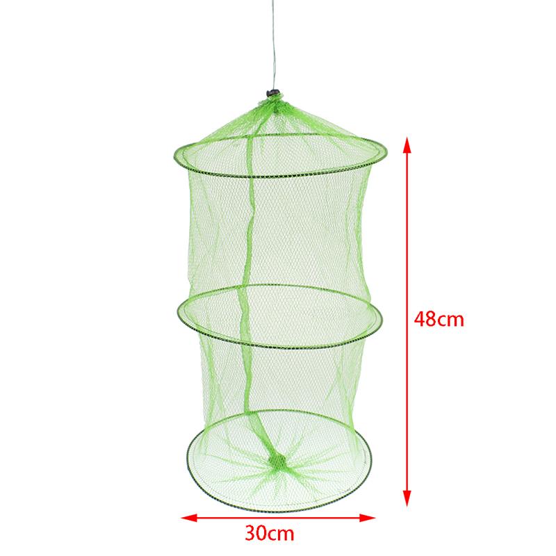 Simple Small Fish Guard Nylon Cloth 3 Layers Small Mesh Cloth Bag Foldable Net