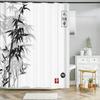 Japanese-Style Flowers Plum Blossom Shower Curtains Bathroom Curtain Frabic Waterproof Polyester Bath Curtain With Hooks