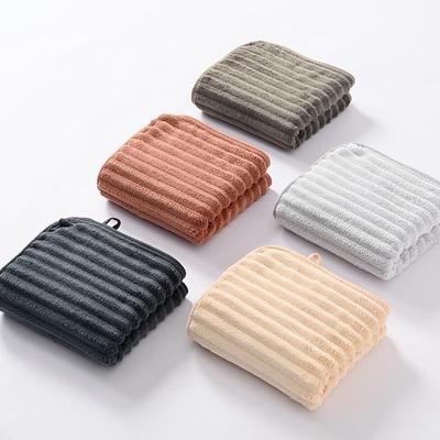 Coral Fleece Quick-Drying Absorbent Towel Set for Face Washing and Beach 
