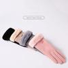 Thick Winter Gloves Velvet Women Mittens Gift Plush Gloves  Autumn