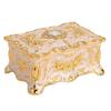 Metal Enamel Trinket Box Gold Red Treasure Chest Box Jewelry Boxes Jewelry Box  Home Dresser Decor