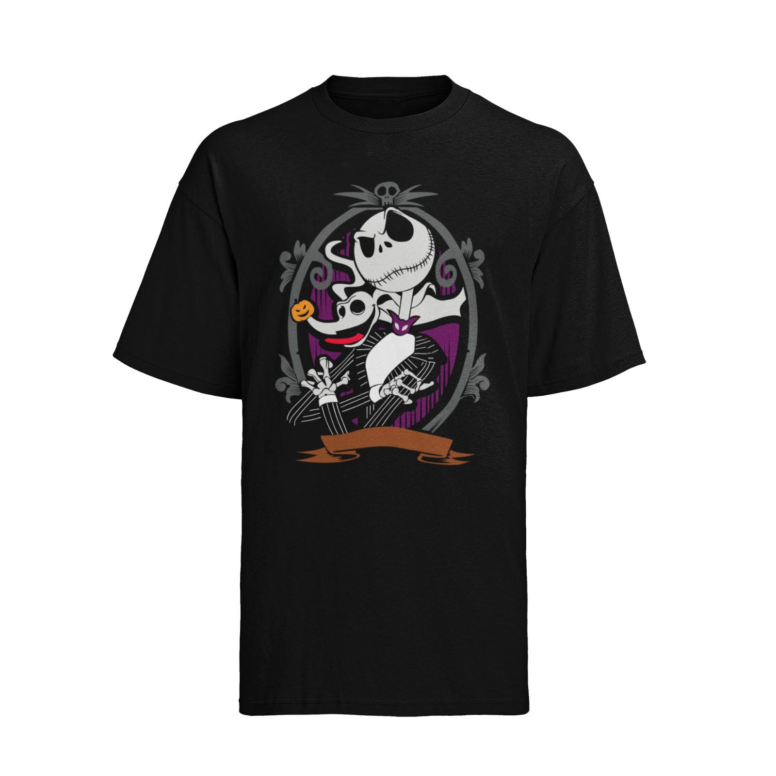 Jack Skellington Nightmare Christmas T-Shirt Mens Womens Tees Top Herren M
