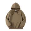 Autumn and Winter New Pure Cotton Solid Color Loose Casual Sports Jacket with Thick Fleece Hooded Sweatshirt