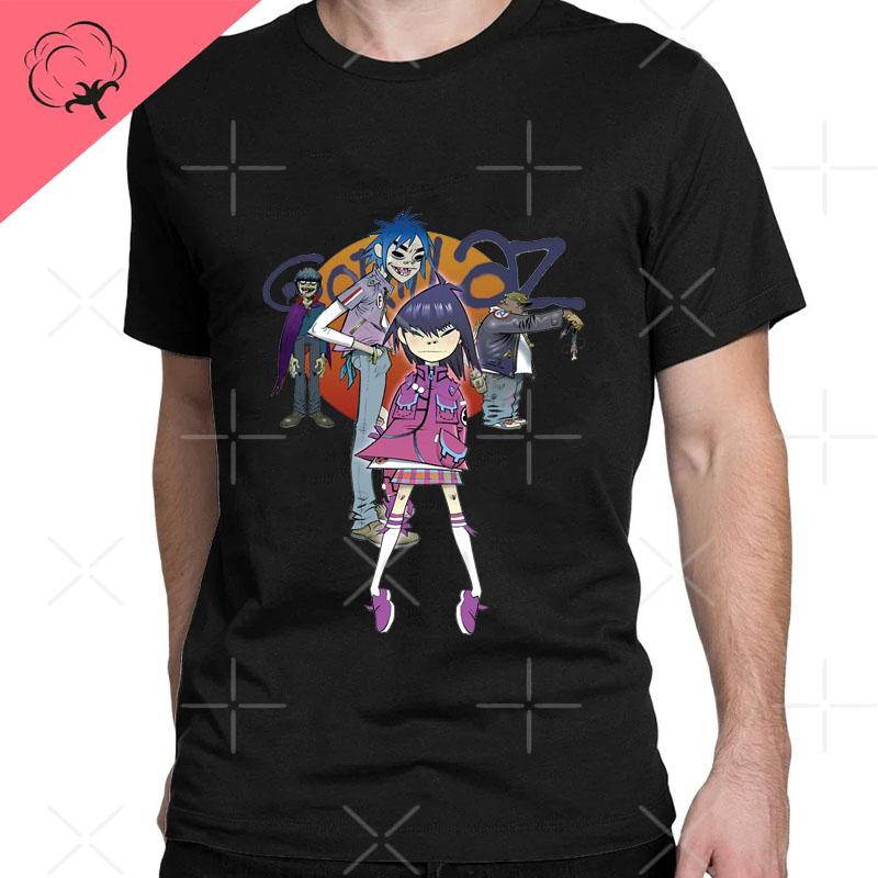 2026 New Funny Music Band Gorillaz Demon Days Casual TShirts Boy Crazy Tees Round Collar Short Sleeve T Shirts Clothing T Shirt