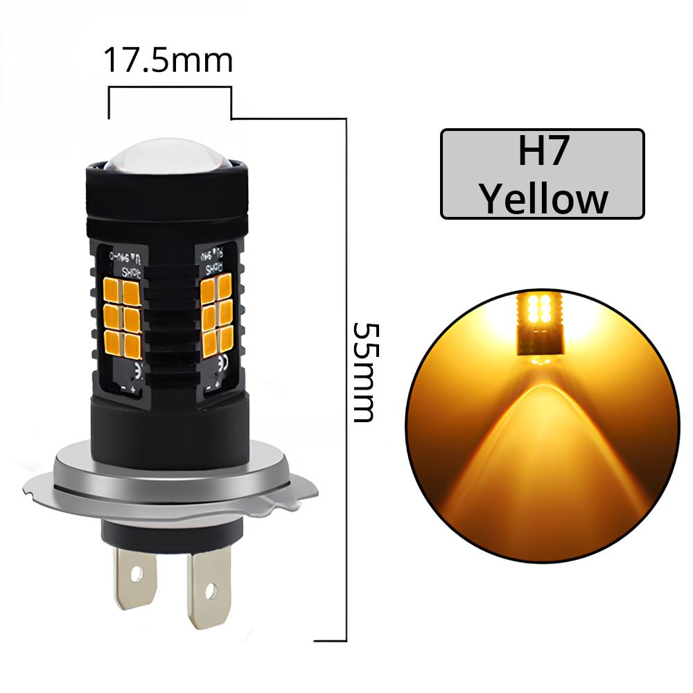 Universal Fog Light Car Tail Lights Turn Signal Reverse Brake Lamp R5W 3030 Bulb Automobiles Headlight H4/H7/H8/H16/9006 1200Lm