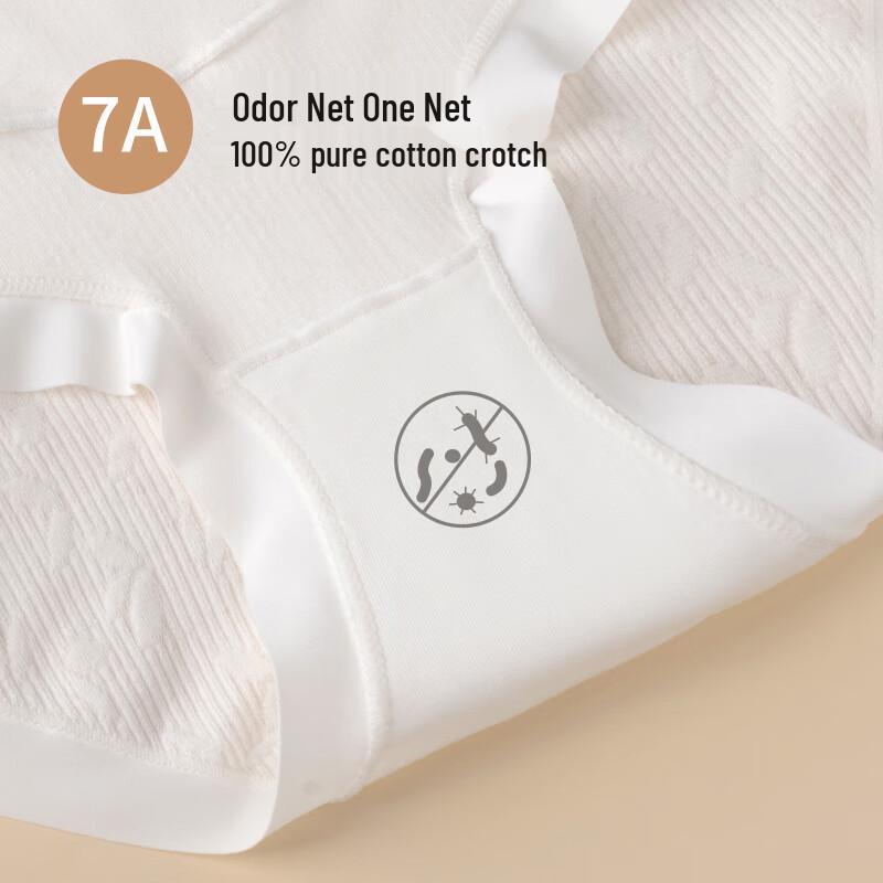 Langsha Women's High-Waist 7A Antibacterial Cotton Maternity Briefs