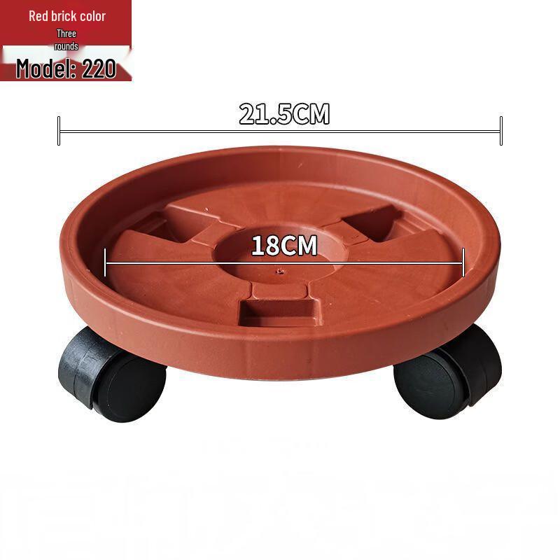 Schwere Mobile Rote Blumentopf-Rollenbasis