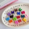 10 Stück/Los Bunte Englische Buchstabenperlen Für Schmuckherstellung DIY Dekoration Handykette Schlüsselanhänger Perlenstift Haaraccessoires