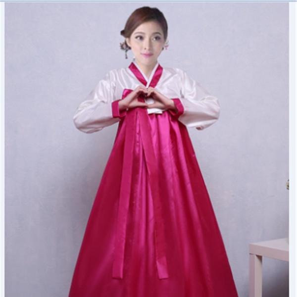 Tradicionālais korejiešu tērps Hanbok sieviešu oficiālais