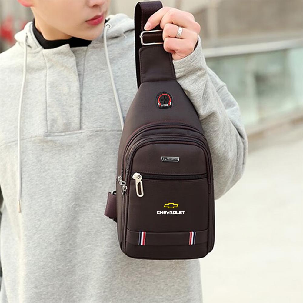 Car Logo Chest Bag Handbags Waist Bag Crossbody Bag For Chevrolet Cruze Sonic Spark Sail 3 Aveo T250 Cobalt Captiva Trax Equinox
