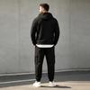Men's Thick -Lined Hooded Sweatsuit Set for Fall Winter - Casual Athletic Matching Sweatshirt and Pants