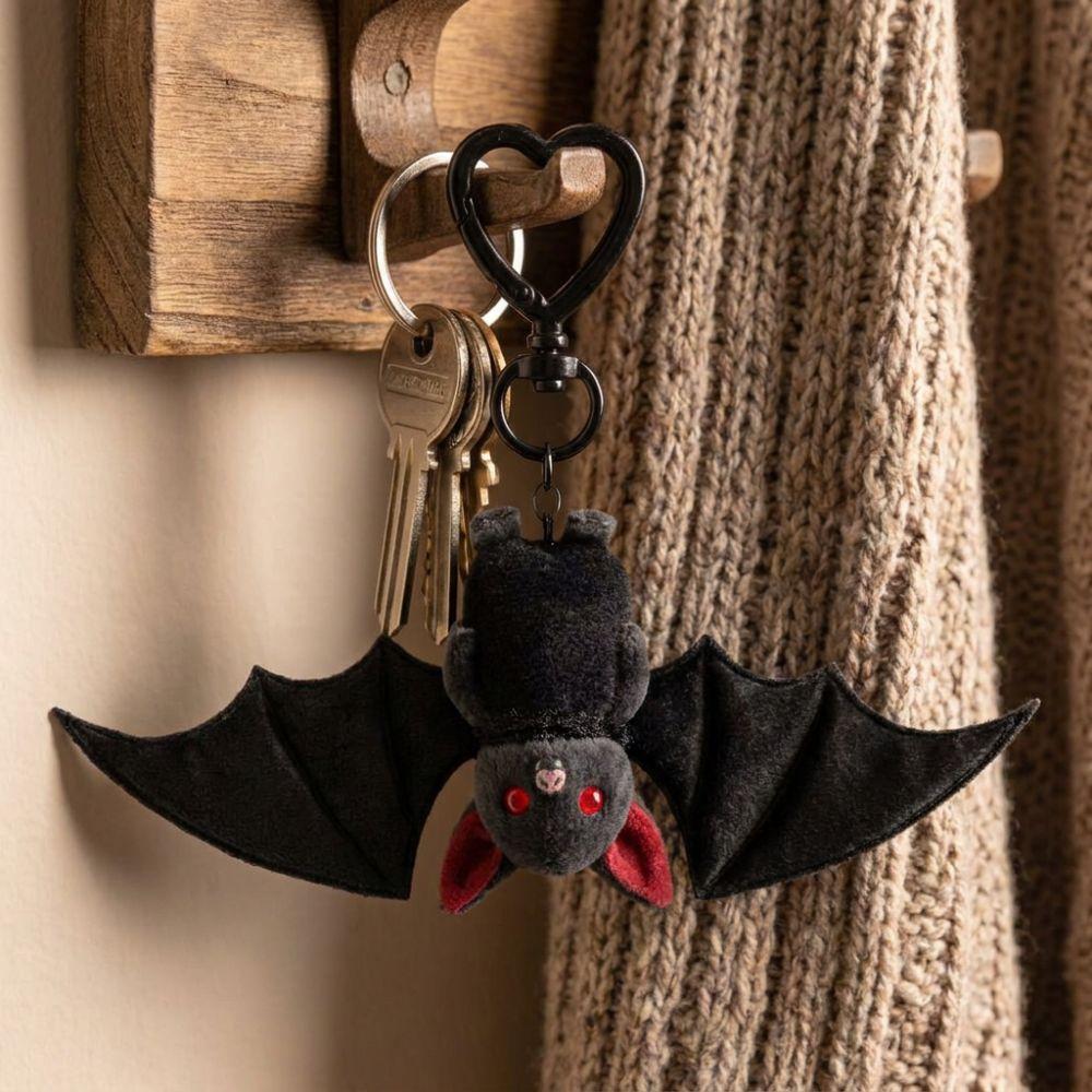Novelty Plush Bat Keychain Transformable Funny Bat Bag Charm Funny Fidget Toy Car Keys Decor