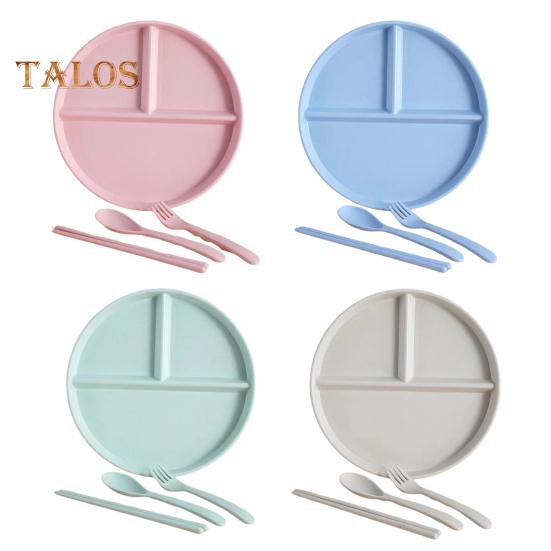 

1 комплект разделенных тарелок для обеда, небьющиеся порции, разделенные диетические тарелки, многоразовые тарелки для пикника, посуда, которую можно мыть в микроволновой печи, для взрослых Sets