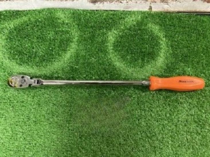 

Б/у трещотка Snap-On 1/4 удлиненная красная жесткая рукоятка с гибкой головкой THLLF72 оранжевая