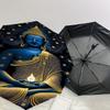 1PC Buddha Lotus Automatic Open/Close Umbrella with Windproof, 8-Rib Sturdy Canopy, Durable Ribs, Fashionable Design, Outdoor Accessory, Fun Prin, Hol