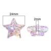 Acrylic Iridescent Star Beads DIY Kit for Hairpins, Bracelets, and Necklaces