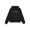 X PSG Brooklyn SS24 Paris Saint Germain, Letter Hooded Casual Fleece Lined Sweatshirt Women's Black FN5177-010