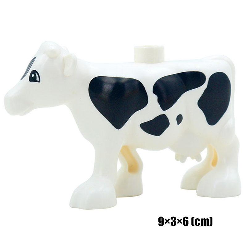 1Pcs Big Block Building Classic Marine Animal Wildlife Penguin Whale Compatible Duplo Bricks Set Supplement Toy For Children