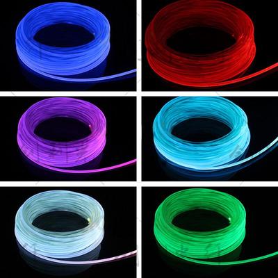 2mm Ultra-Bright Solid Core Side-Emitting Fiber Optic Light Guide Strip for Ambient Lighting