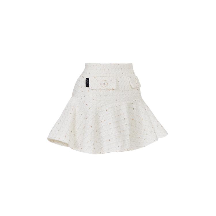 J Jane Tweed Flower Skirt (White)