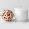 3D Geometric Hollow Egg Candle Silicone Mold DIY for Plaster Wax Gypsum Aroma Diffuser Stone Craft Home Decor Gift