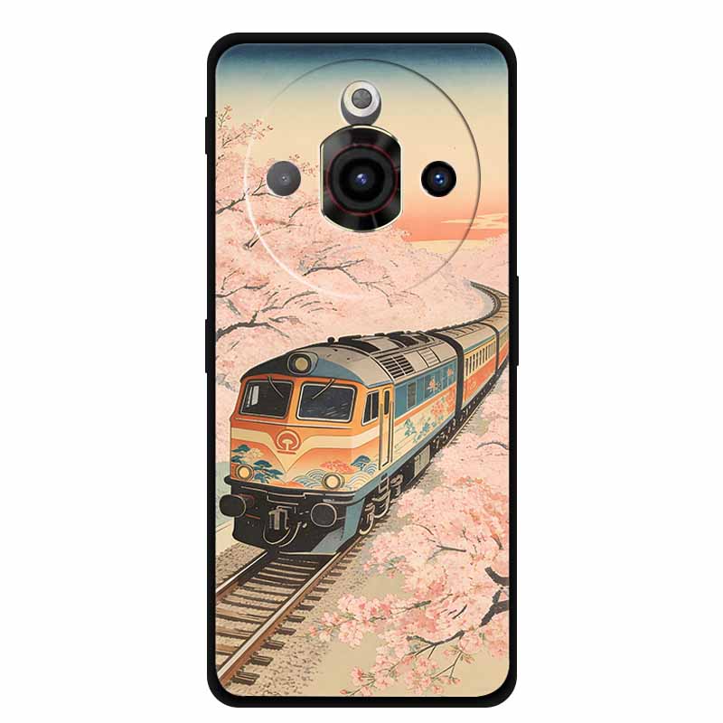 For ZTE Nubia Focus Pro 5G Case Train Railway Silicone Soft TPU Phone Shockproof Back Cover for ZTE Focus Z2351N Protective Capa