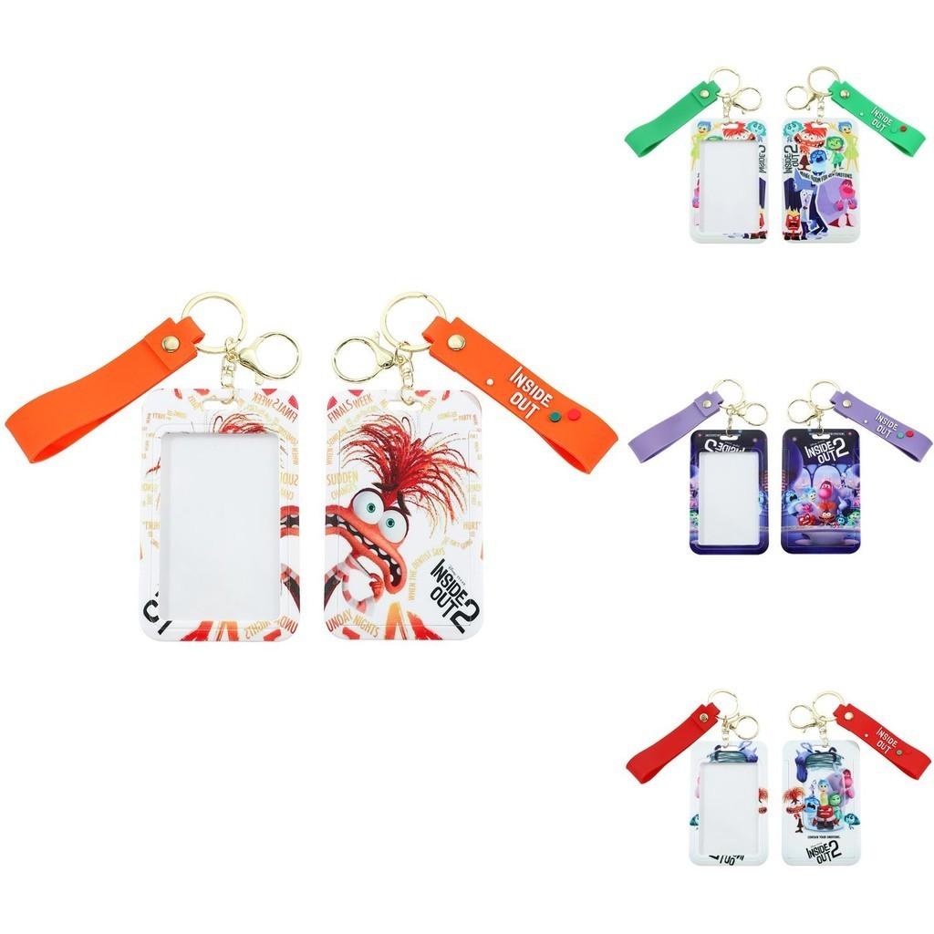 Colorful Silicone Keychain Featuring Inside Out Characters For Gifting And Collecting