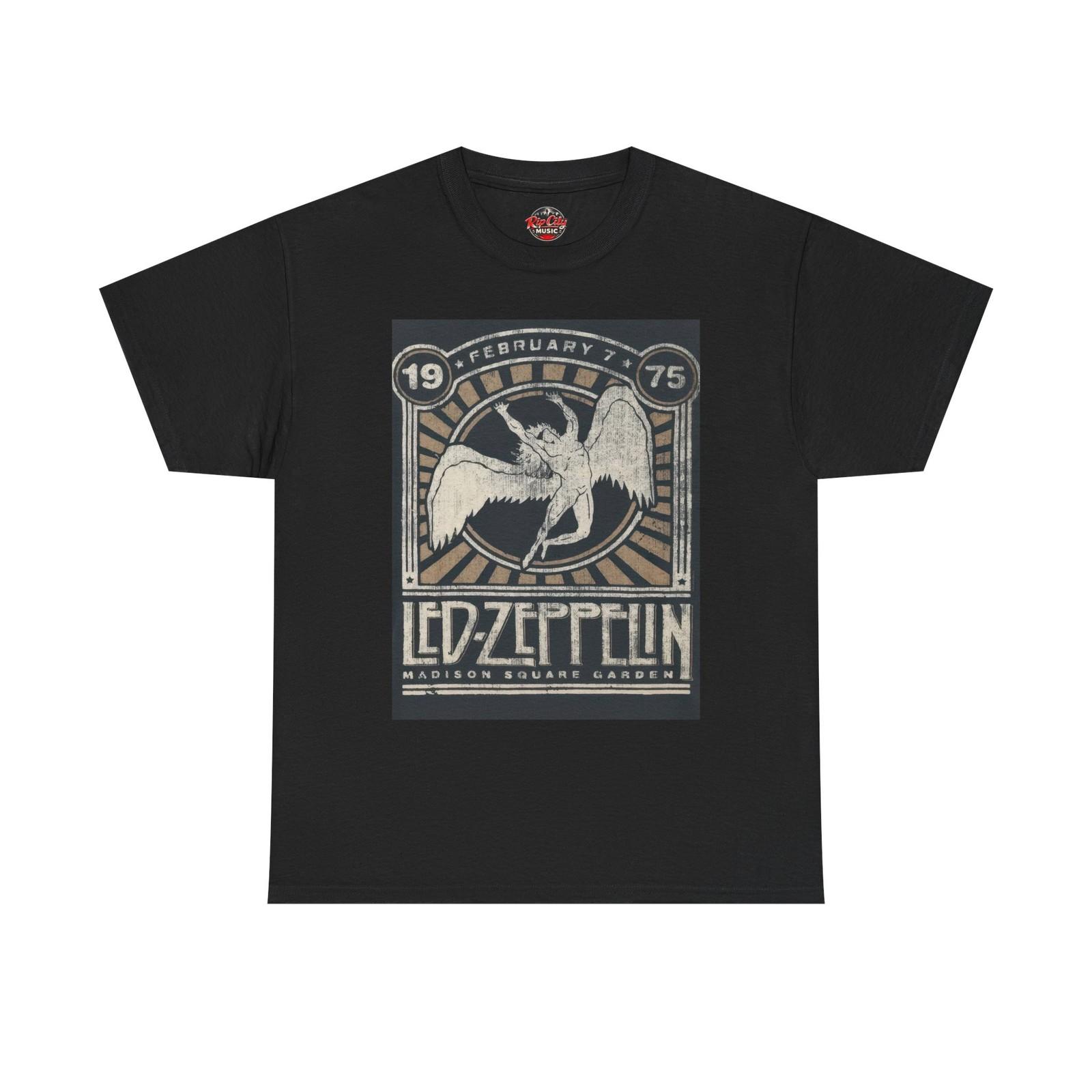 Led Zeppelin Feb 7 Madison Square Garden New York NY Concert Poster T-Shirt S