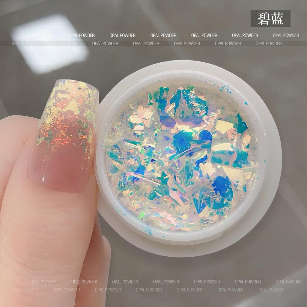 Nail Art Flash Opal Powder, Aurora Dream Polarizing Powder Dream High Flash Nail Sequin Ornament