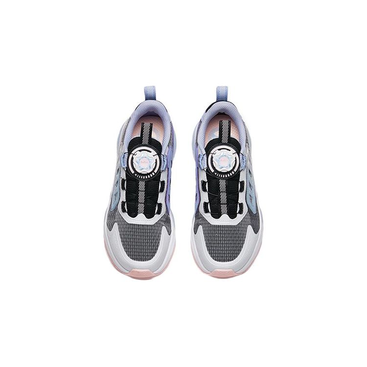 Anta Shock Absorbing Non-Slip Durable Low-Top Kids Running Shoes Kids sneaker White Black Blue 322235503-3
