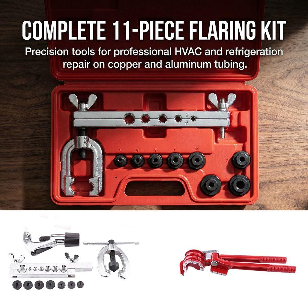 7-Hole Flaring Flare Kit Cutter Copper Tube Tool Set Pipe Flaring Kit Brake Tube Repair