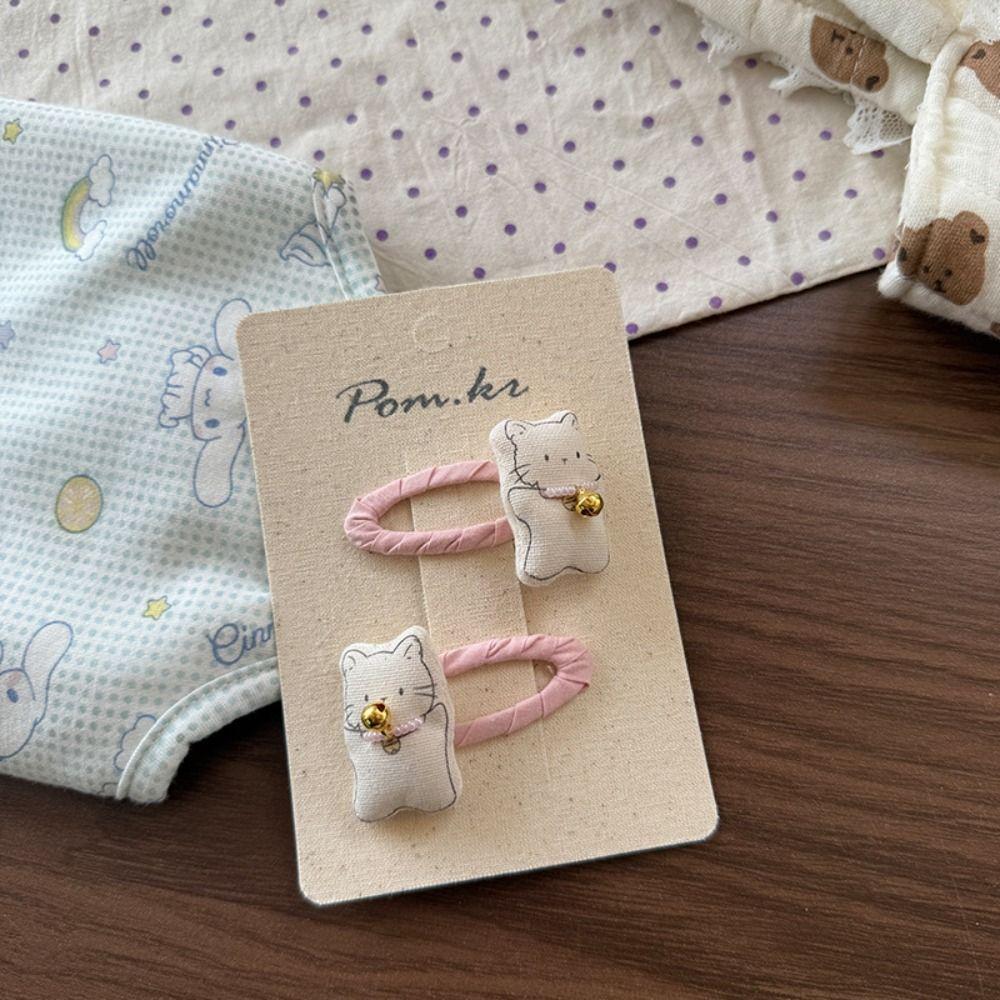 Flower Cloth Hair Clips Rabbit Princess Headdress New Bangs Clips Hair Accessories