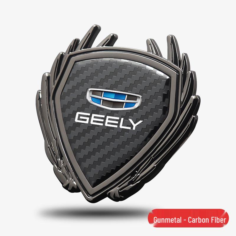Metal Badge Side Window Logo Sticker for Geely 4th Gen Emgrand GS/GL/Binyue L Car