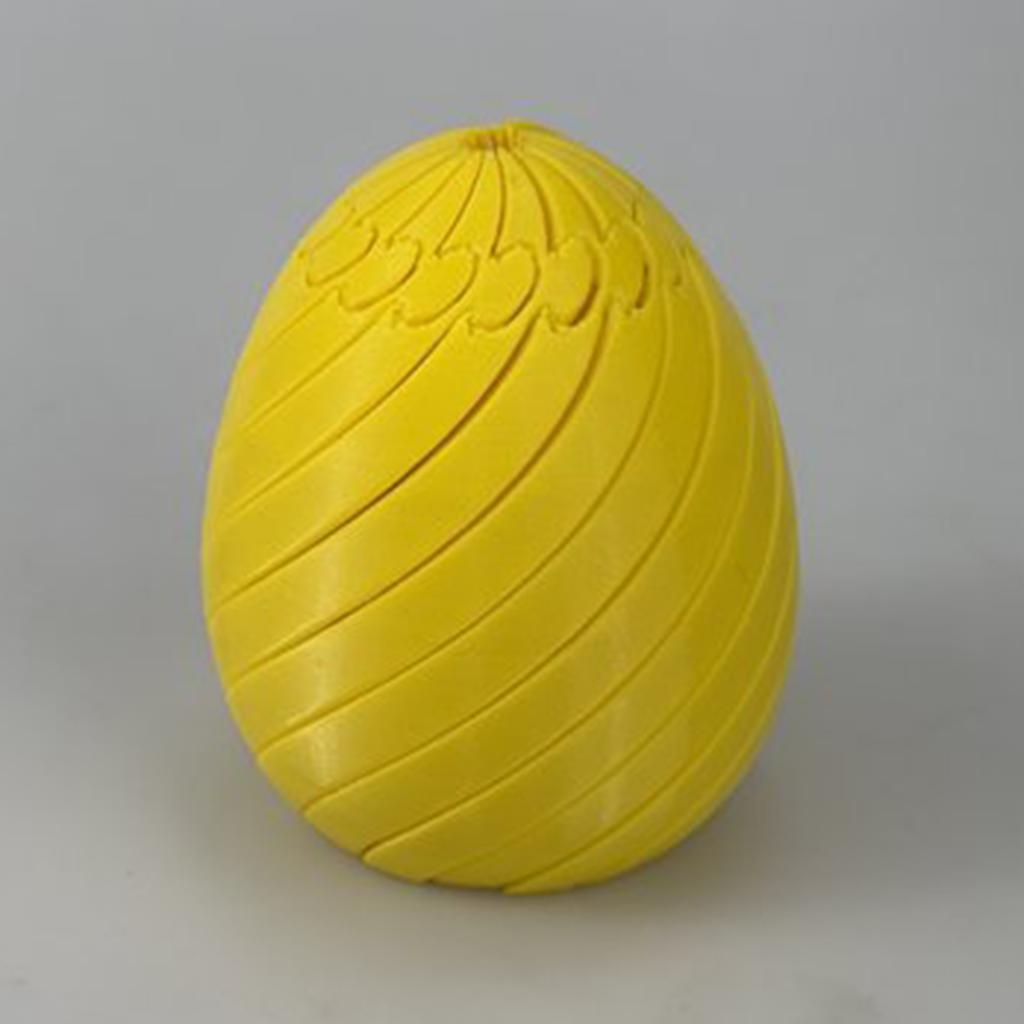 Twisty Fidget Egg 3D Printed Slippery Egg Fidget Easter Egg Toys Basket Stuffers Rotating Fidget Puzzle Toy For Stress Relief
