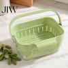 Ventilated Food Storage Rack Kitchen Sink Hanging Drain Basket, with Quick Drying Holes, Foldable Cleaning Accessory for Home Space Saving Residue