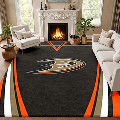 Anaheim Ducks Carpet Door Mat for Living Room or Bedroom Protective Mat Under Chair Office Decoration Christmas Gift Birthday Present