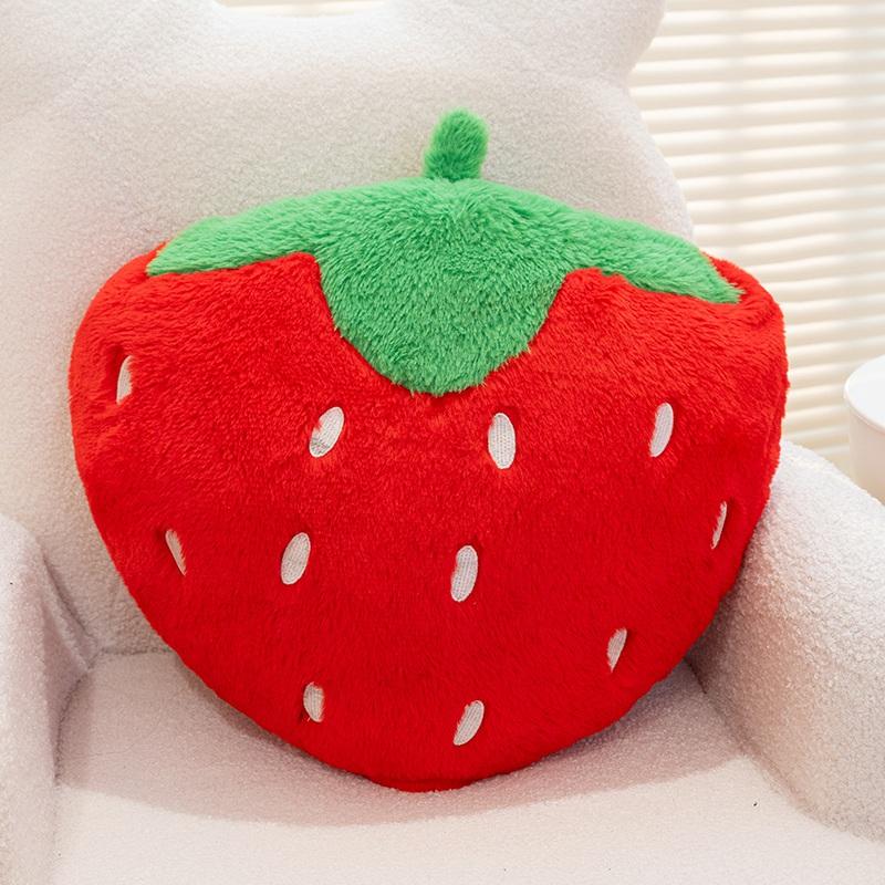 

Non-Toxic Strawberry Pillow Soft Stuffed Plush Toys Sweety Strawberry Sofa Hugging Pillow For Home Cushion Fruit Theme Birthday Gifts