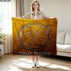1PC Hannover 96 Custom Name Patterned Flannel Blanket Suitable For All Seasons for Home Decor Warmth and Comfort Gifts Holiday Present