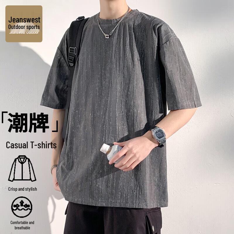 Jeanswest Outdoor Men s Summer Round Neck Short Sleeve T-Shirt 2XL
