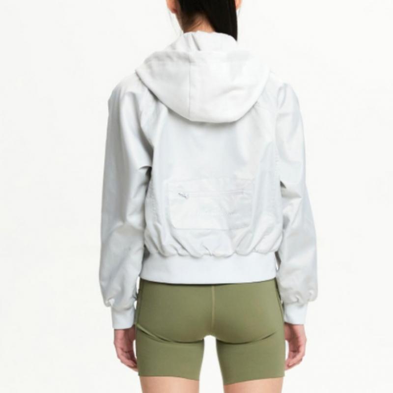 New Balance W lightWeight Hooded Bomber Jacket B1 nbnaf1W212 16