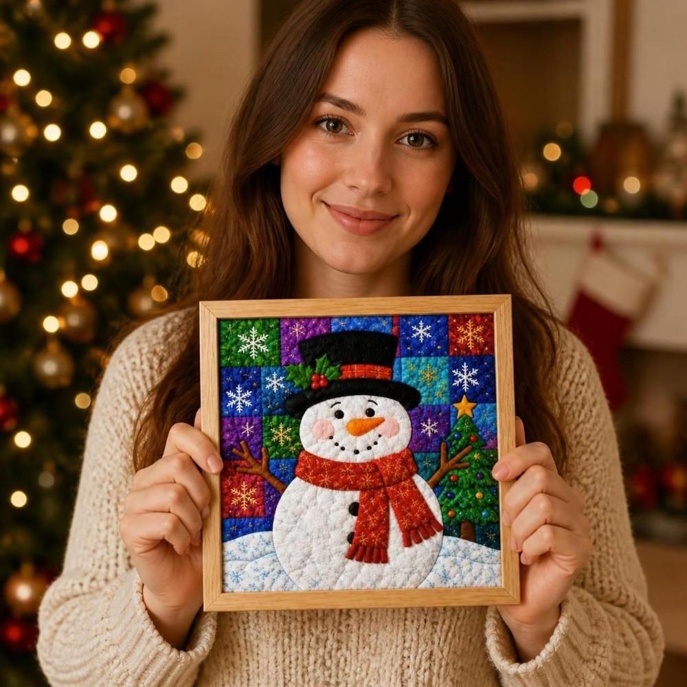 1 Set DIY Christmas Fabric Art Kit Christmas Themed Christmas Cloth Craft Set  Holiday Art Activity