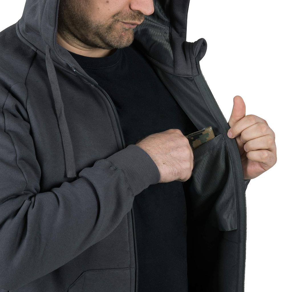 HELIKON-TEX URBAN TACTICAL HOODIE LITE Lightweight Sweatshirt (JP, Alphabet, L, Black)