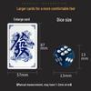 Vodotěsný přenosný set hracích karet na Mahjong z PVC